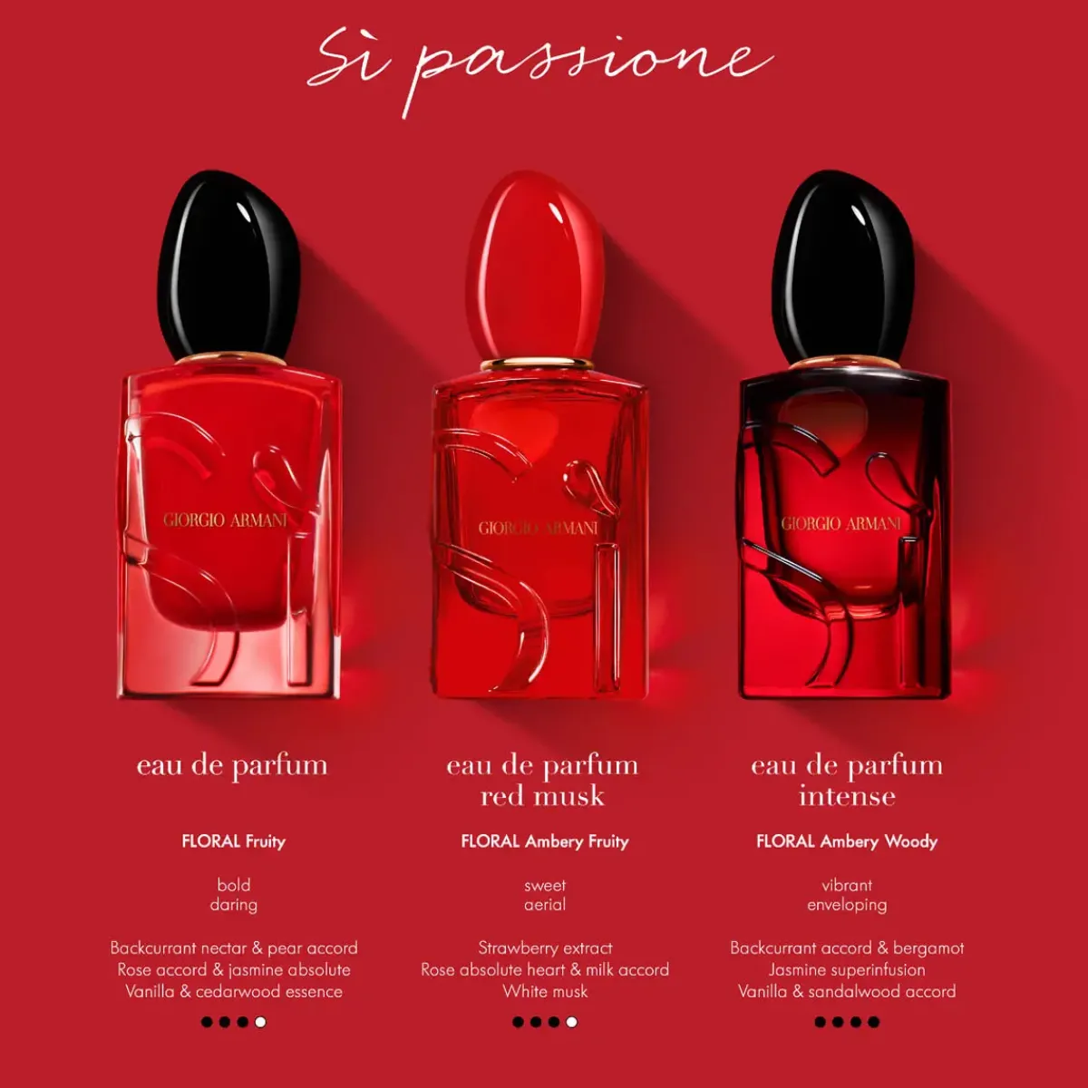 Armani Parfums Floraux>Sì Passione Red Musk Eau de Parfum