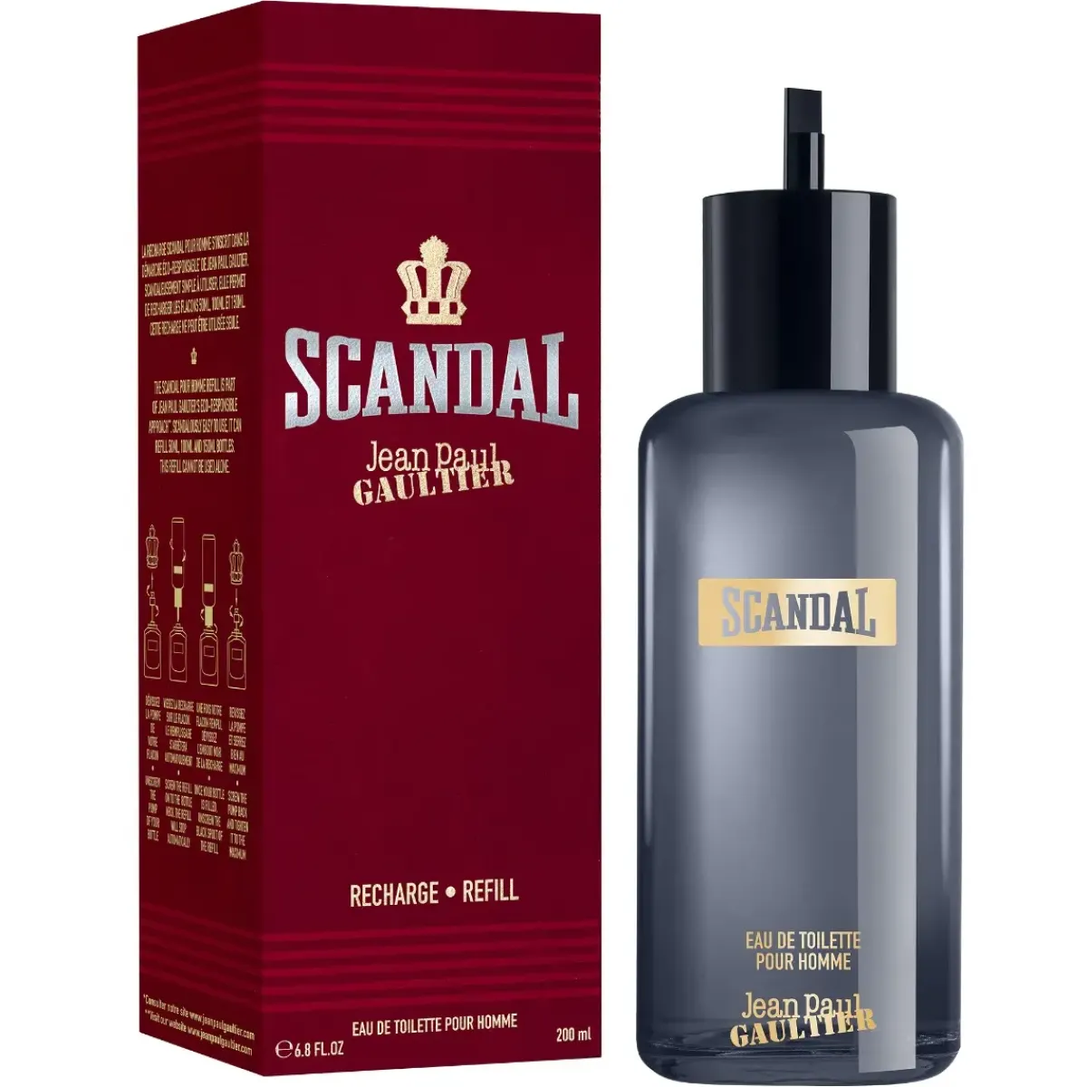 Jean Paul Gaultier Parfums Épicés>Scandal pour Homme Eau de Toilette Flacon Navulling