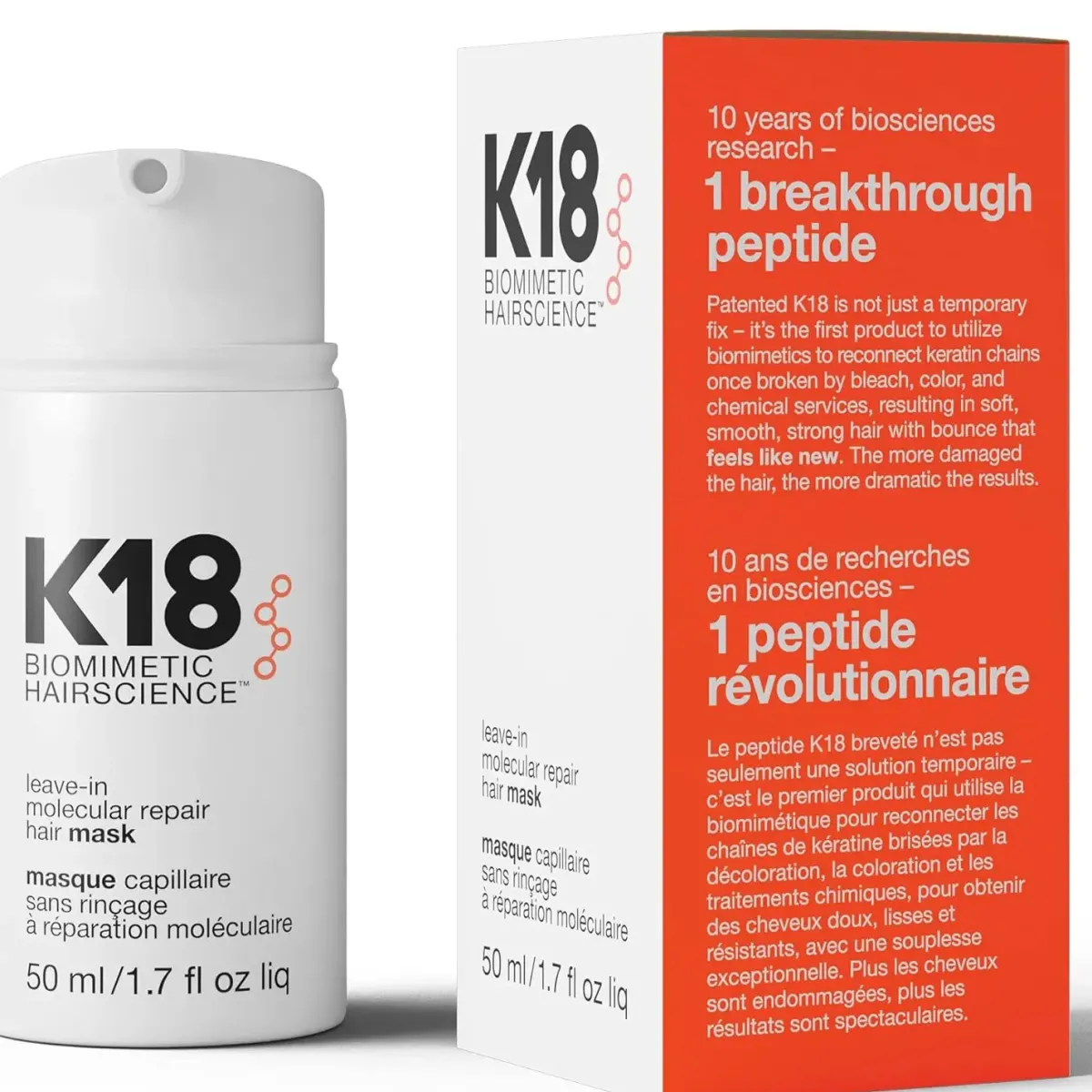 K18 Masque Cheveux>Hair Leave-in Molecular Repair Mask